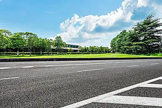 夏季,乡村,沥青路,绿树,自然,景观