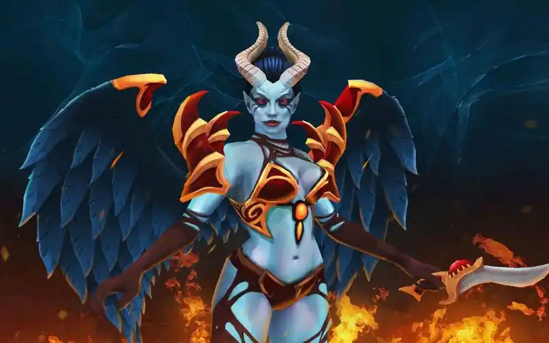 dota2激励计划第二期中单痛苦女王queenofpain荒诞的阵亡方法展示