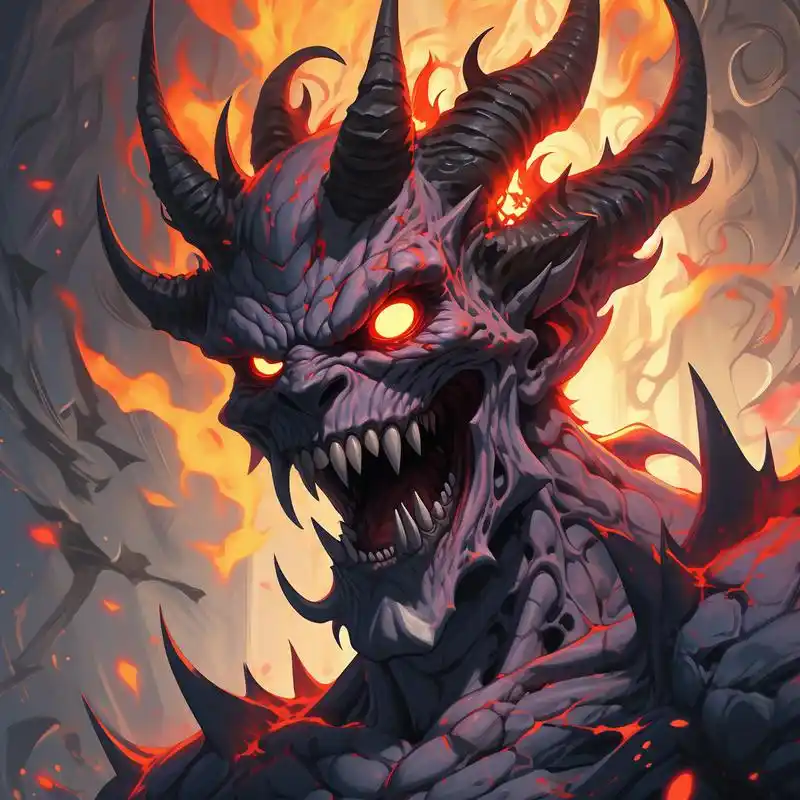 94超酷恶魔头像集97 探索黑暗与神秘的交织,一组炫酷的恶魔头像等