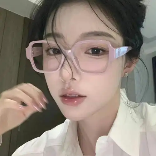 小香眼镜3438黑框素颜神器眼镜女近视可配度数散光轻奢显瘦方圆脸