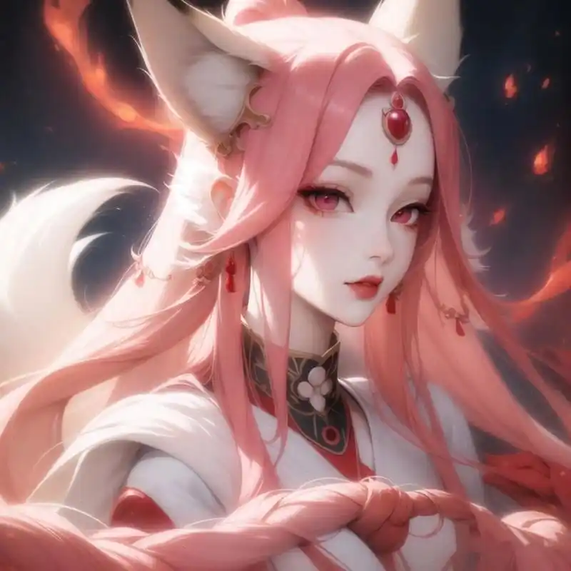 仙气头像丨九尾狐妲己 你的主人制造你时,好像有偷工减料耶