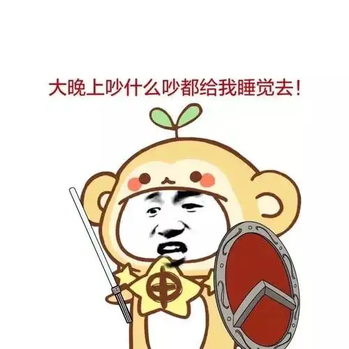 大晚上吵什么吵都给我睡觉去!