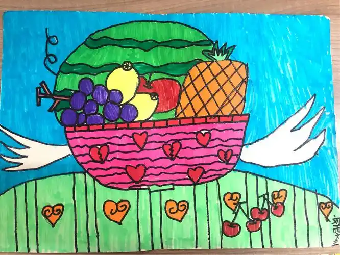 "最美童画"——御碑楼小学一二年级优秀美术作品期末展示