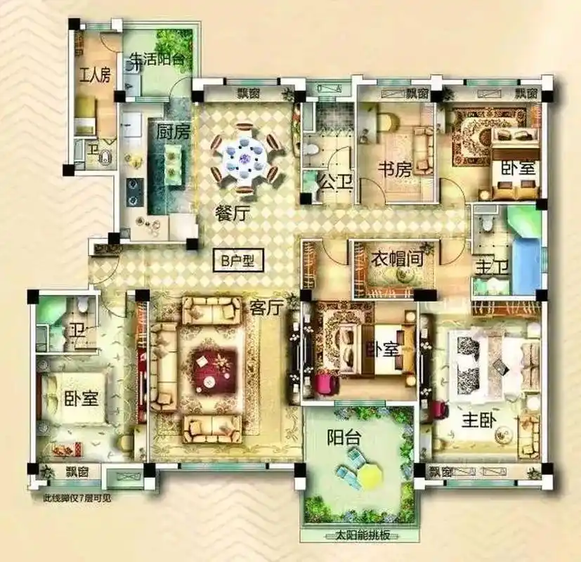 最漂亮的大平层户型是什么样子?