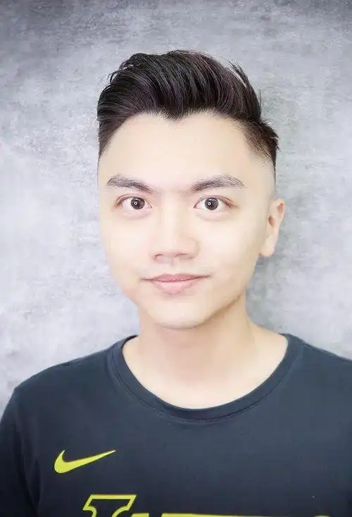 圆脸男士适合的短发造型,短发图片,发型图片