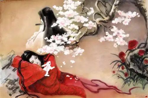 古风~中国风~插画~手绘~美男~妖孽~美女~古风场景~古风成双成对~q版