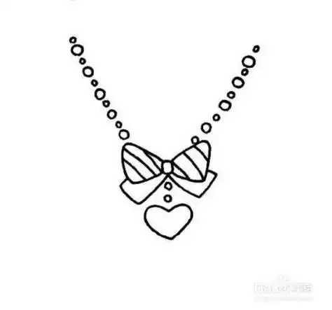 婚礼发饰头饰简笔画 手绘画妈妈的项链简笔画简笔画 手绘 线稿 800800