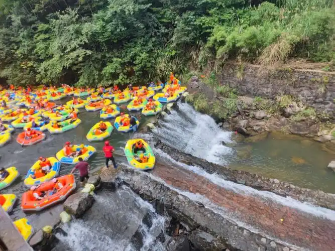 大觉山漂流太有意思啦