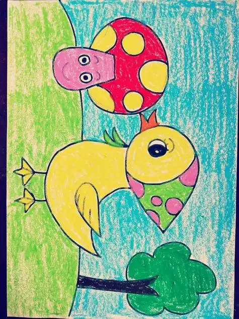 5--15岁少儿油画棒简笔画 - 画的快手