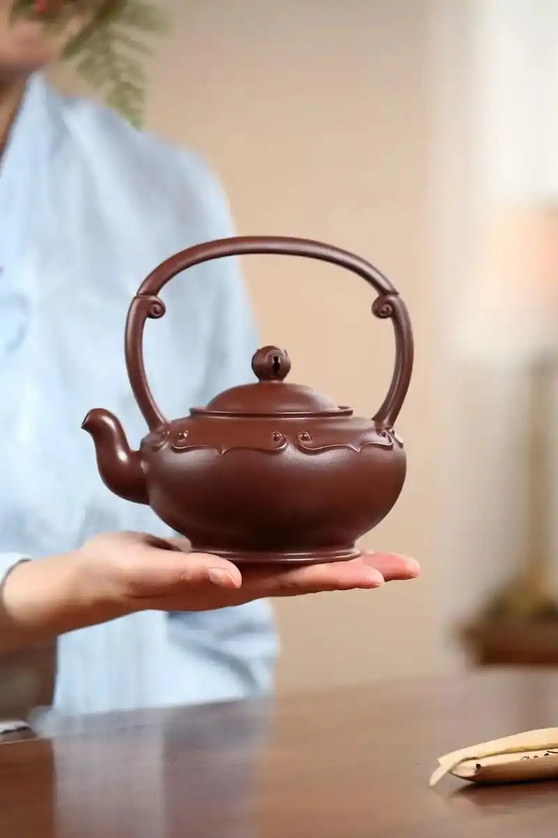 梵音提梁张暗军国家级高级工艺美术师老紫泥·550cc藏张张暗 - 抖音