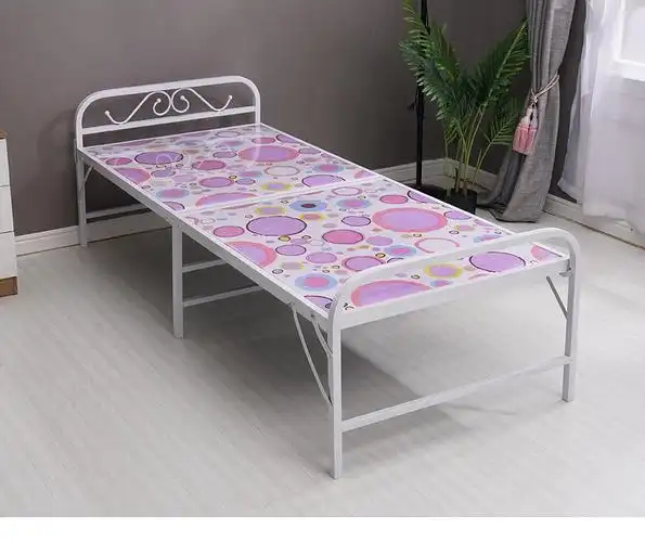 jd物流速发怡辰思特折叠床单人床钢丝床两折床铁艺床午休床陪护床简易