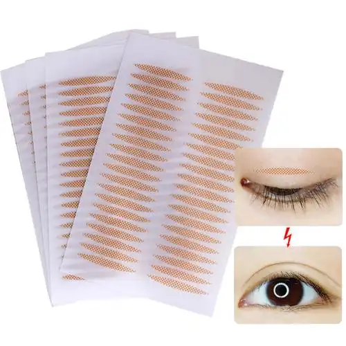 双眼皮贴单面隐形网状蕾丝皮肤色无痕自然不反光美目贴200-1600贴