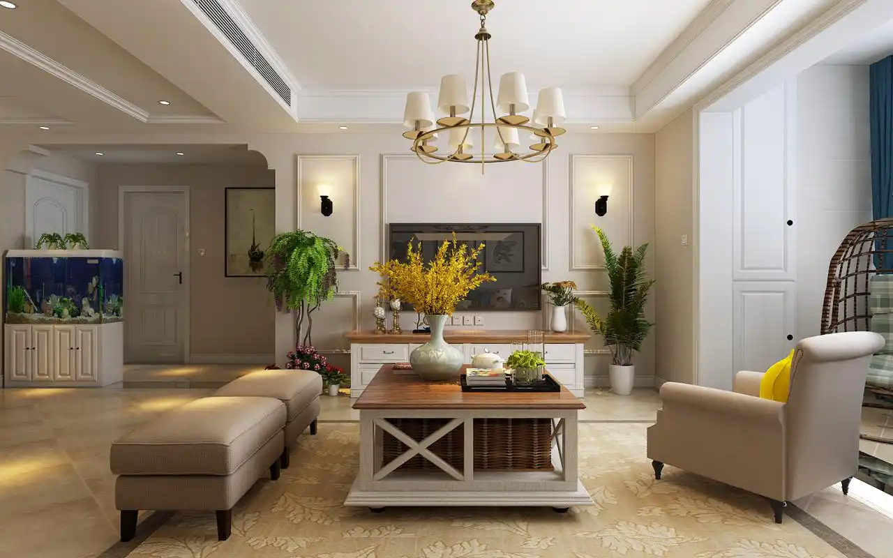 剑桥府邸125平三室两厅简美装修效果图