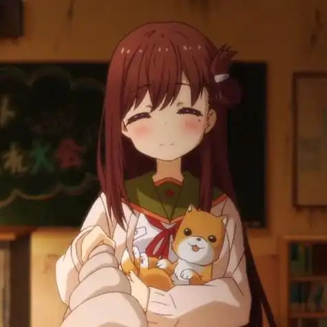 女生头像自截喔ovo截自《学园孤岛》若狭悠里の眯眼系列