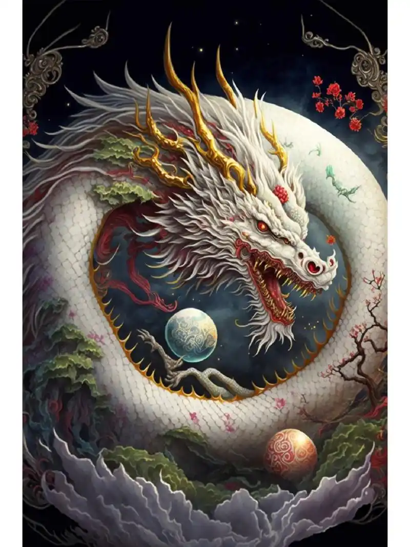 相传龙能飞行,擅变化,会呼风唤雨等,与凤凰,麒麟等并列为祥瑞.