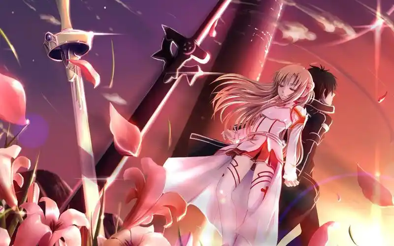 亚丝娜和桐人高清动漫壁纸-壁纸图片大全