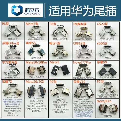 oppo手机a3a5a7a9a8r11r15r17a59reno2k3a11x安卓尾插接口大全手机零