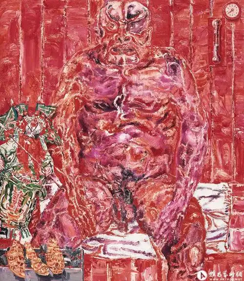 桑拿图—男人_油画作品在线展_贾涤非作品展_贾涤非在线作品_贾涤非