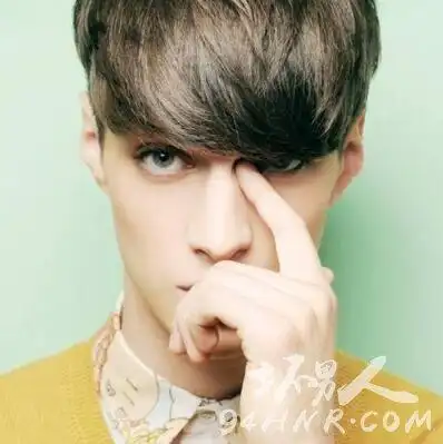 凌乱的刘海男士发型