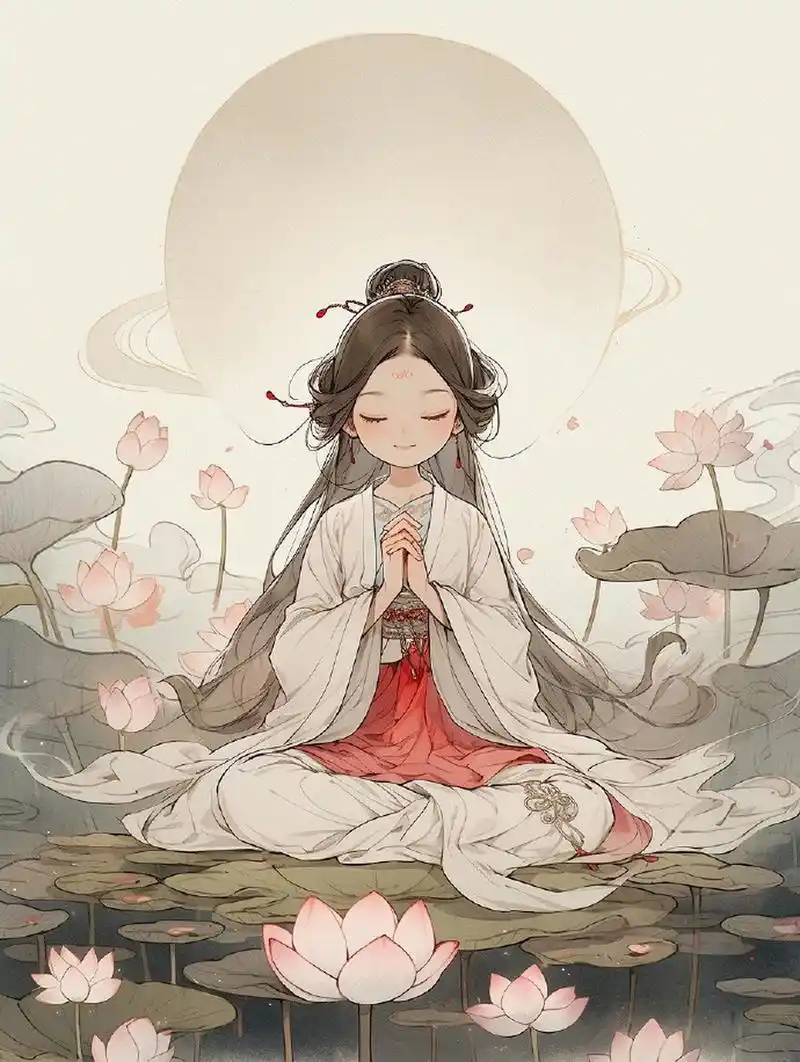 可爱的佛系女子