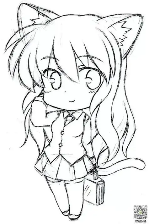 素描画卡通人物简笔画