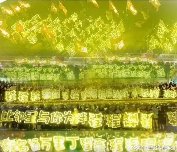 丁程鑫 朱志鑫的黄色灯海,两家在热议应援色