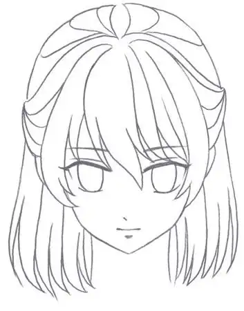 我们观察人物时,视线的高度与观察的角度不同,头部的五官会根据视线