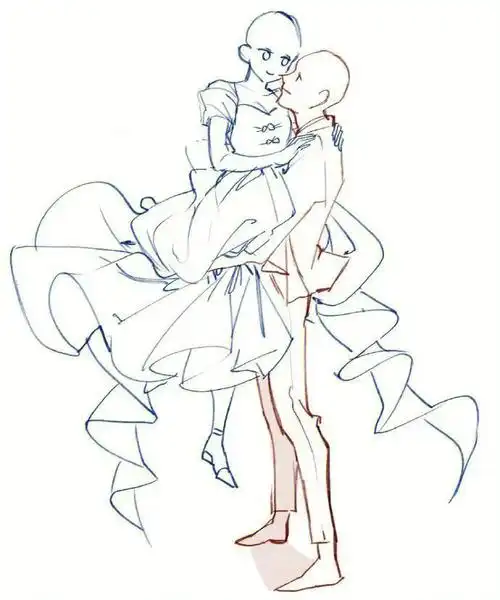 男女双人美姿动作参考