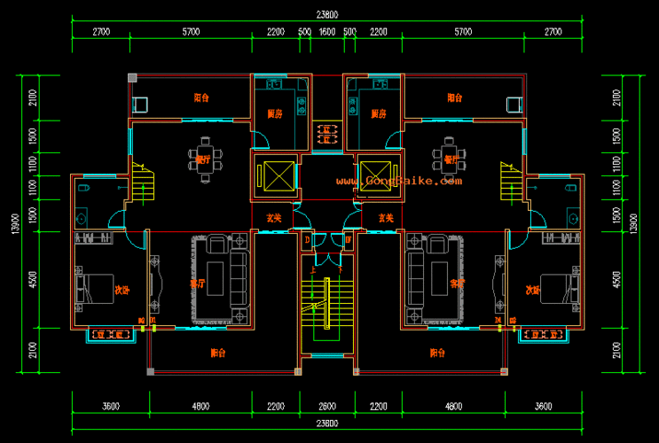 91k,dwg格式)_建筑cad图纸_建筑工程 - 工百科