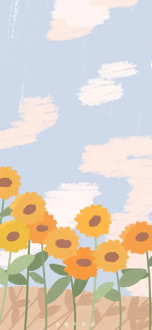 手绘油画质感手机壁纸 cr.