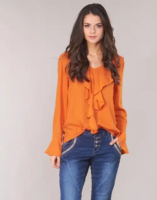 衣服 女士 女士上衣/罩衫 cream sif 橙色