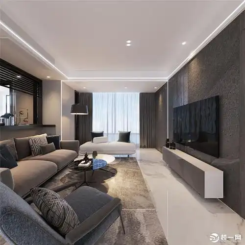 【宁波东易日盛装饰】保利印江南 130平方米 现代风格装修效果图