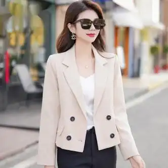 janzigulla今年流行小西装外套女士2023年新款小个子短款气质休闲西服