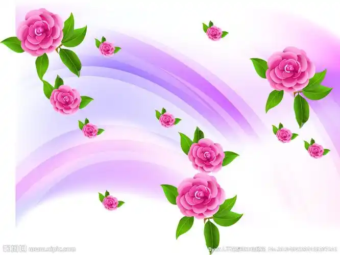 玫瑰移门素材设计图__广告设计_广告设计_设计图库_昵图网nipic.com