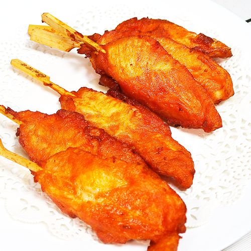 香鸡950g油炸半成品冷冻小吃家庭烧烤炸肉串商用生鸡肉