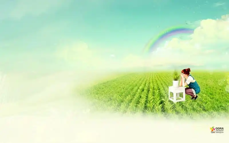 分享:  绿色稻田高清壁纸_qq风尚电脑桌面壁纸_非主流女生唯美意境