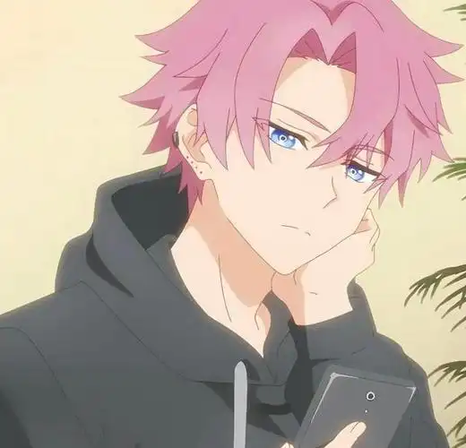 动漫头像粉发系列