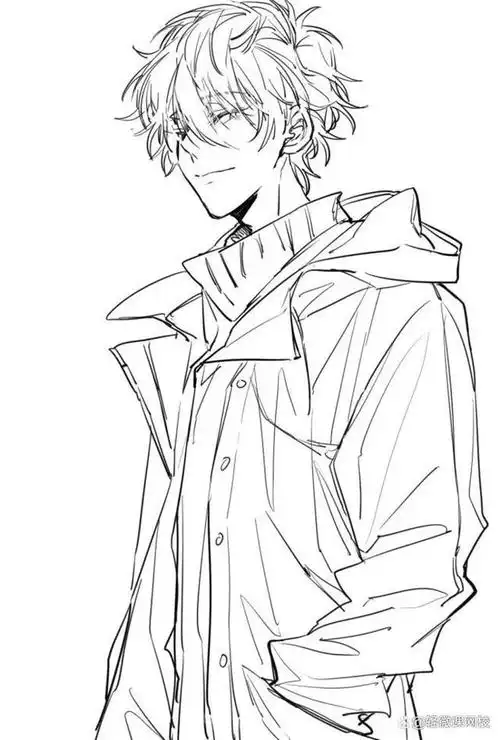 很适合萌新临摹的二次元人物头像线稿,学画画必备!