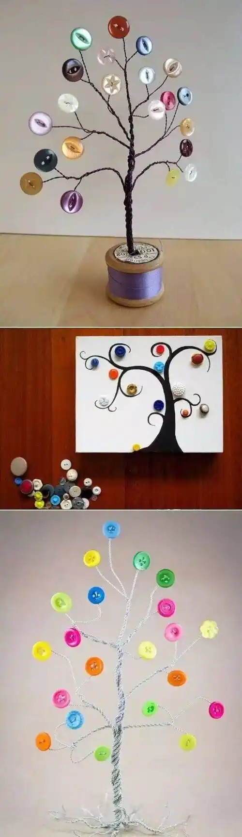 作者 丨小莉老师纽扣创意小动物公鸡鹤狐狸蝴蝶孔雀七星瓢虫马鲨鱼鸟