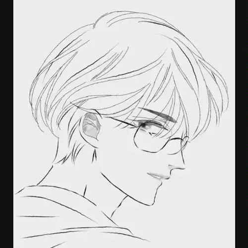 【指绘】男生线稿教程