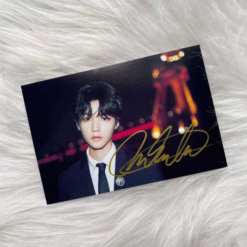 王俊凯亲笔签名照片 王俊凯签名照周边无印刷礼 款式1