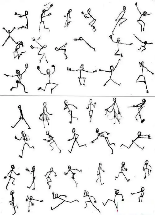 简笔画火柴人简笔画火柴人各种动作