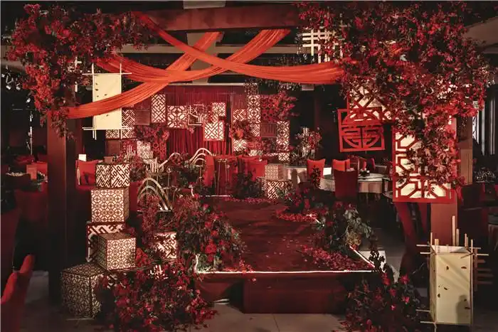 礼堂 红色中式婚礼