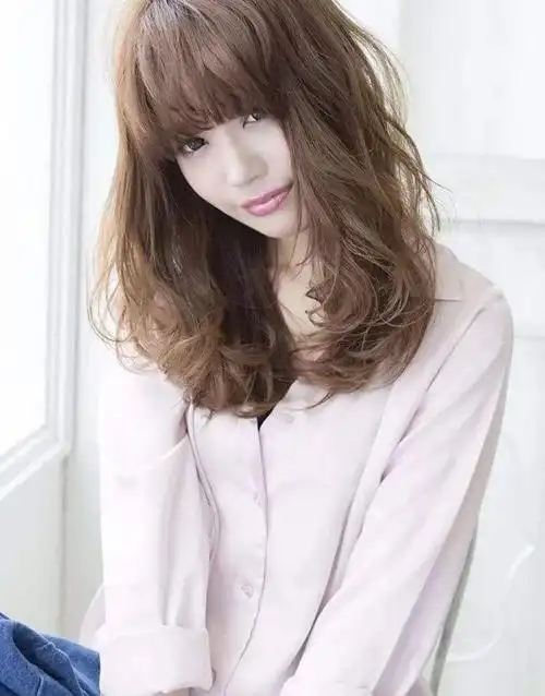 披肩适合卷发发型图片2015女生头像中发卷发发型假发短发女假发真发全