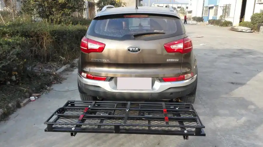 汽车通用行李尾架铁制行李框 拖斗载物篮 suv房车双腿支撑拖架