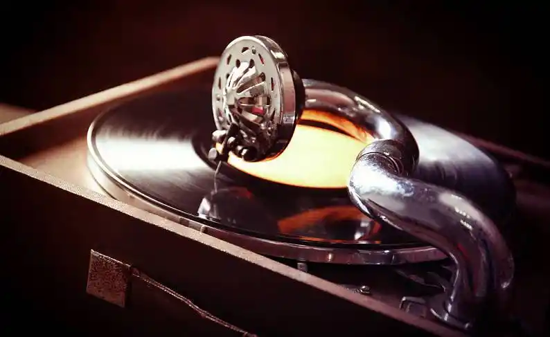 老,留声机,特写_高清图片_全景视觉