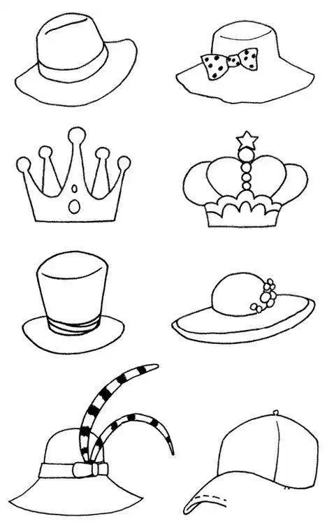创意帽子设计简笔画
