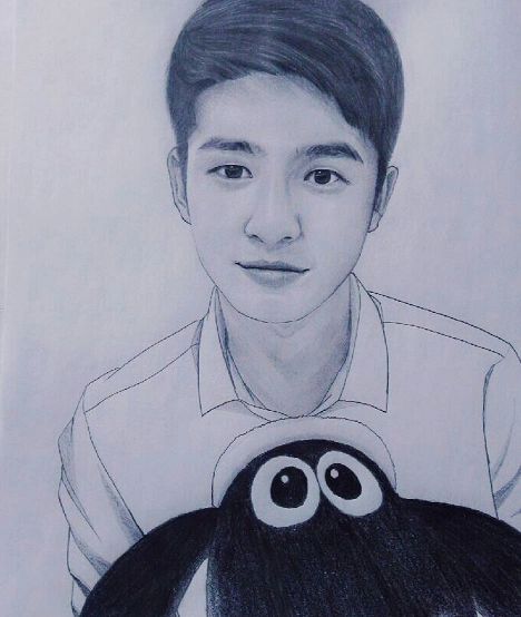 是时候来一波刘昊然的手绘图了,女友粉们应该会很喜欢吧