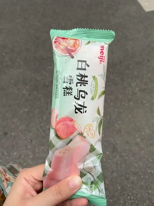 明治白桃乌龙雪糕