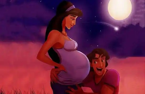 原创(恶搞怀孕公主图片)搞笑怀孕表情包 第5张